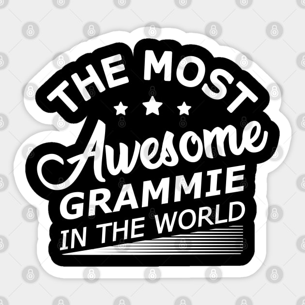 Grammie - The most awesome grammie in the world Sticker by KC Happy Shop